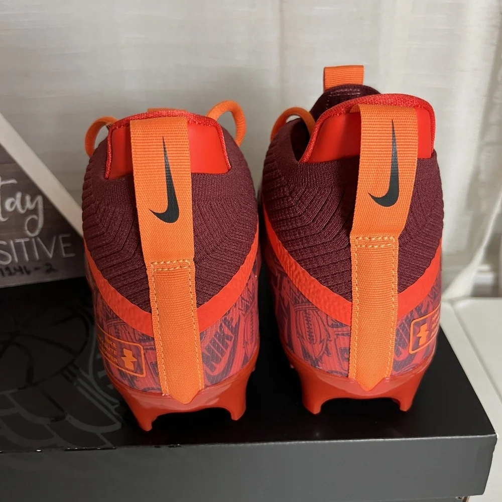 Nike Football Cleats Men Size 9 Alpha Menace 4 Elite‎ NRG Red Orange FQ4046-600
